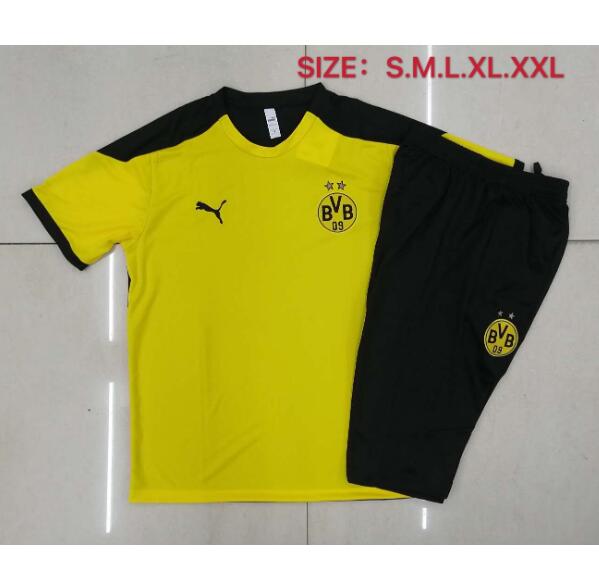 Dortmund Yellow Training Sets Capri Pants with Shirt 2020/21